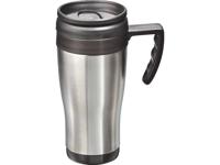 MATO interpräsent Sally Thermosbeker RVS (geborsteld), Zwart 0.4 l 4180