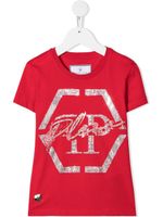 Philipp Plein Junior t-shirt Hexagon - Rouge - thumbnail