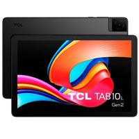 TCL 10 L Generation 2 WiFi, 10,1 inch HD-tablet Quad-Core, 3 GB RAM, 32 GB geheugen, uitbreidbaar tot 128 GB via MicroSD, 6000 mAh batterij, inclusief transparante hoes, Android 13, grijs