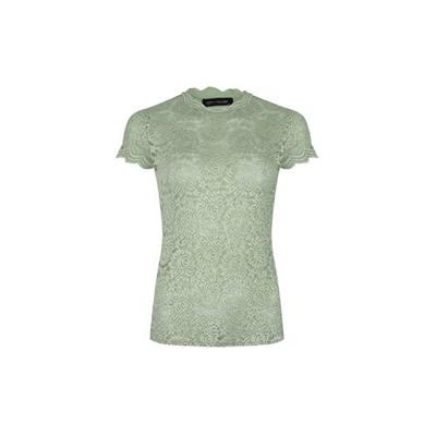 Lofty Manner top Sorella met kant lichtgroen