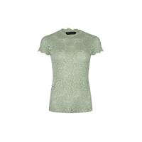 Lofty Manner top Sorella met kant lichtgroen