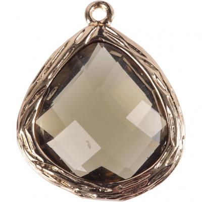 Creotime sieradenhanger 15 x 18 cm rond grijs