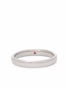 Annoushka bague 3 mm en or blanc 18ct ornée de rubis - Argent