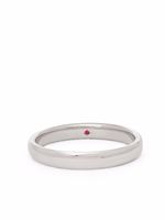 Annoushka bague 3 mm en or blanc 18ct ornée de rubis - Argent - thumbnail