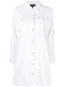 A.P.C. robe Alpine en coton - Blanc