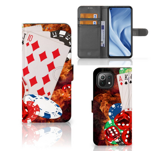 Xiaomi 11 Lite 5G NE | Mi 11 Lite Wallet Case met Pasjes Casino