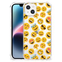 Apple iPhone 14 Plus Doorzichtige Silicone Hoesje Emoji