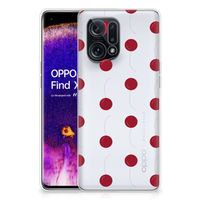 OPPO Find X5 Siliconen Case Cherries