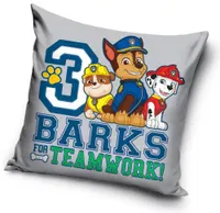 Paw patrol 3 barks for teamwork sierkussen 40X40 cm - thumbnail