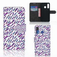 Huawei P30 Lite (2020) Telefoon Hoesje Feathers Color - thumbnail