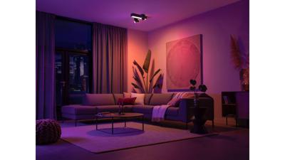 Philips Hue Centris opbouwspot White & Color 3-lichts Zwart - kruisvorm Philips Hue Centris opbouwspot White & Color 3-lichts Zwart - kruisvorm