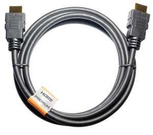 Maxtrack C 215-1 L HDMI-kabel HDMI Aansluitkabel HDMI-A-stekker, HDMI-A-stekker 1.00 m Zwart 4K UHD