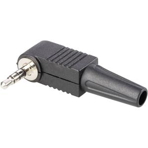 BKL Electronic 1107019 Jackplug 3,5 mm Stekker, haaks Aantal polen: 4 Stereo Zwart 1 stuk(s)