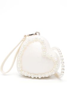 Simone Rocha mini sac Pearl Heart - Tons neutres