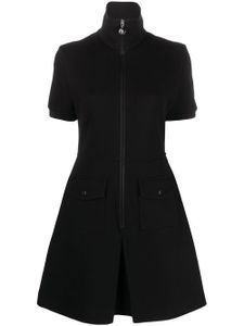 Moncler robe zippée à manches courtes - Noir