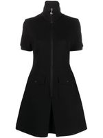 Moncler robe zippée à manches courtes - Noir