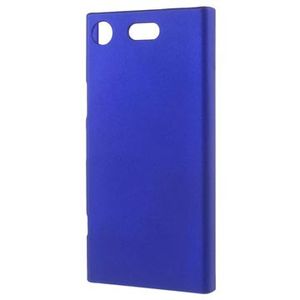 Sony Xperia XZ1 Compacte Rubberen Plastic Cover - Donkerblauw