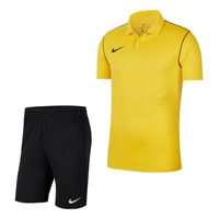 Nike Park 20 Polo Trainingsset Kids Geel Zwart - thumbnail