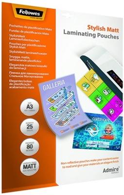Admire Stylish Matt - 80 micron - 25 - A3 (297 x 420 mm) lamineringsfilm