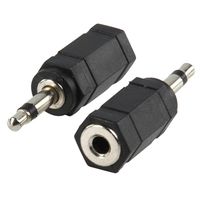 Valueline AC-002 kabeladapter/verloopstukje 3.5mm Zwart - thumbnail