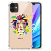 Apple iPhone 11 Stevig Bumper Hoesje Lion Color - thumbnail