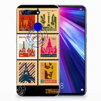 Honor View 20 Siliconen Back Cover Postzegels