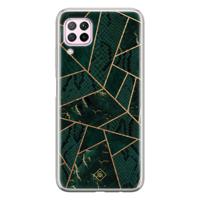 Huawei P40 Lite siliconen hoesje - Abstract groen