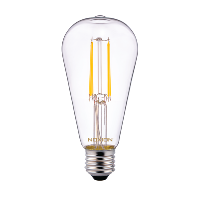 Noxion Lucent LED E27 Edison Gloeilamp Helder 4W 470lm - 827  | Vervanger voor 40W