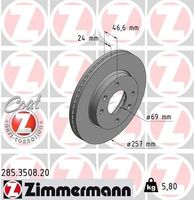 Remschijf Coat Z 285350820