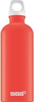 SIGG - Aluminium drinkfles - Traveller Scarlet Touch - Klimaatneutraal gecertificeerd - Geschikt voor koolzuurhoudende dranken - Lekvrij - Vederlicht - BPA-vrij - Rood - 0,6L