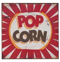 Popcorn Wandbord - 25 x 25 cm - Hout - Multi
