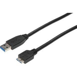 Digitus USB-kabel USB 3.2 Gen1 (USB 3.0 / USB 3.1 Gen1) USB-A stekker, USB-micro-B 3.0 stekker 0.25 m Zwart AK-11234