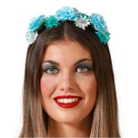 Verkleed haarband/hoofdband met bloemen krans - meisjes/dames - prinses/hippie/flower power/cosplay