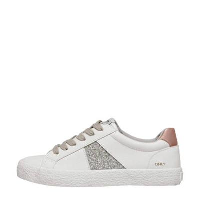 ONLY Sunny sneakers met glitters wit