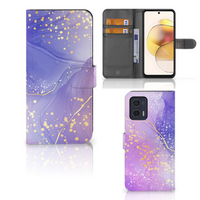 Hoesje voor Motorola Moto G73 Watercolor Paars