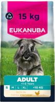 Eukanuba Hondenvoer Droog met verse kip voor kleine rassen, premium droogvoer voor volwassen honden, 15 kg