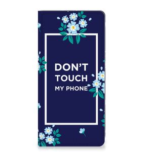 Motorola Moto G73 Design Case Flowers Blue DTMP