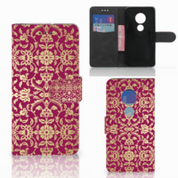 Wallet Case Motorola Moto G7 Play Barok Pink - thumbnail