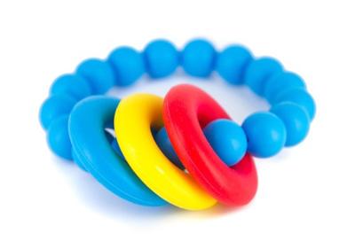 Lollipops & More bijtarmband Donut Teether 6,5 cm silicone Lollipops & More bijtarmband Donut Teether 6,5 cm silicone