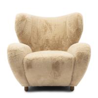 Rivièra Maison Fauteuil Courchevel Faux Fur - Chamois - thumbnail