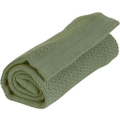 Vinter & Bloom - Filt Soft Grid Blanket ECO - Forest Green