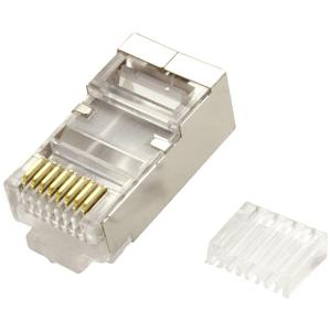 Value 21.99.3065 VALUE Modular Plug afgeschermd, cat. 6/6A, 100 st 21.99.3065 Stekker, recht Transparant 100 stuk(s)