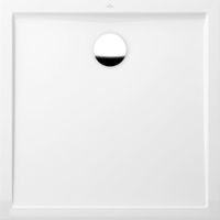 Villeroy & Boch Futurion Flat douchebak quaryl vierkant 100x100x2,5cm wit UDQ1000FFL1V-01