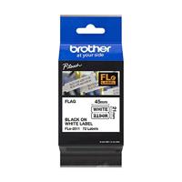 Brother FLE2511 etiketten 72 stuks 21 x 45 mm wit-zwart
