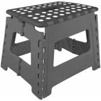 Benson opstap opvouwbaar keuken / bijzet krukje zwart medium - 150 KG   -