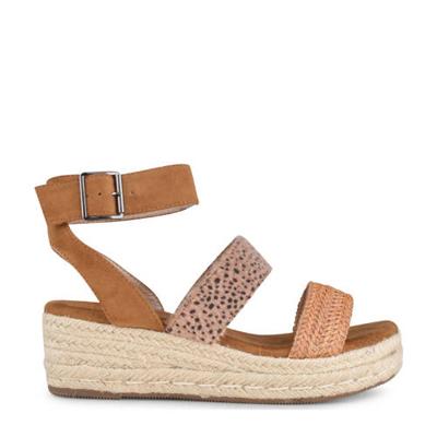 PS Poelman Lona sleehakken met dierenprint bruin