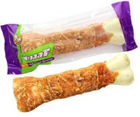 Braaaf Geperste kippenbotten voor honden, 20 cm (1 stuk)