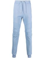 Balmain pantalon en coton à taille élastiquée - Bleu