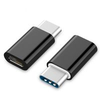 Gembird A-USB2-CMmF-01 USB Type-C Micro USB Zwart kabeladapter/verloopstukje - thumbnail