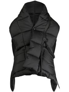 Junya Watanabe MAN gilet matelassé à coupe crop - Noir